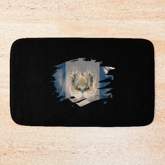 Guatemala Flag & African Lion Picture Bath Mats