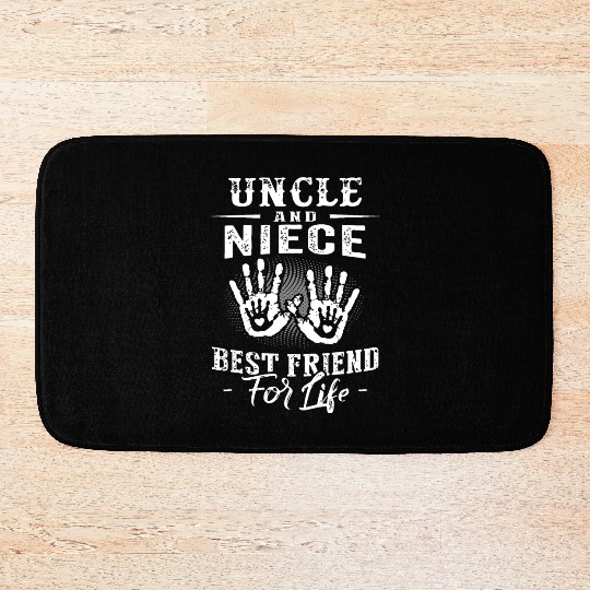 uncle and niece best friend Bath Mats