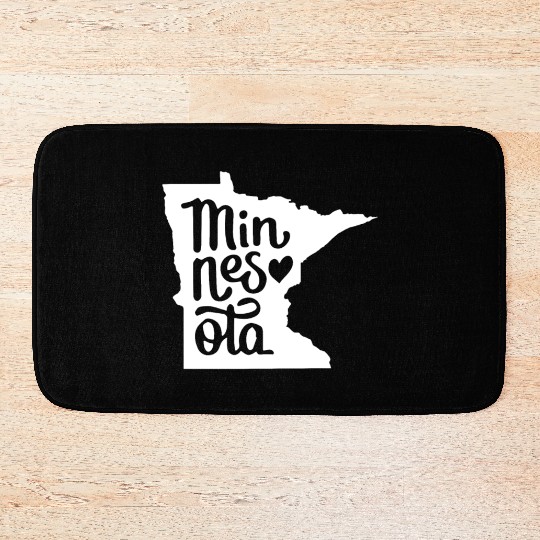 Minnesota Home State Minnesota music Bath Mats