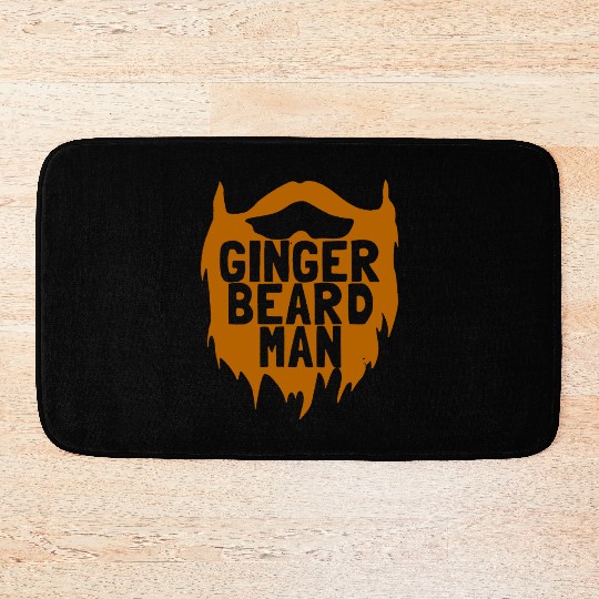 Beard Ginger Beard Man Redhead Gifts for Him Ginge Bath Mats
