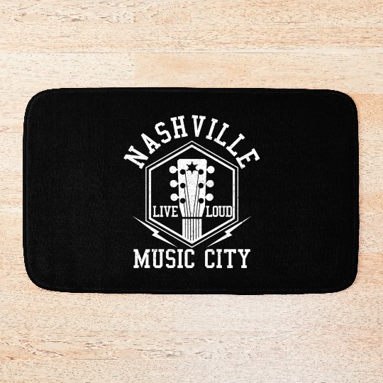 Nashville Tennessee - Country Music City Bath Mats
