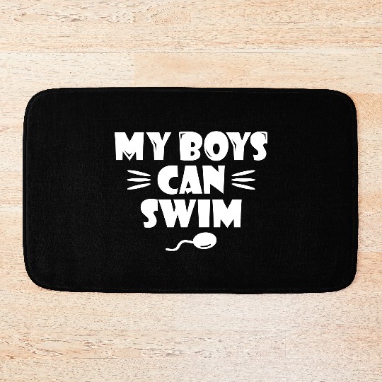 My Boys Can Swim Bath Mats