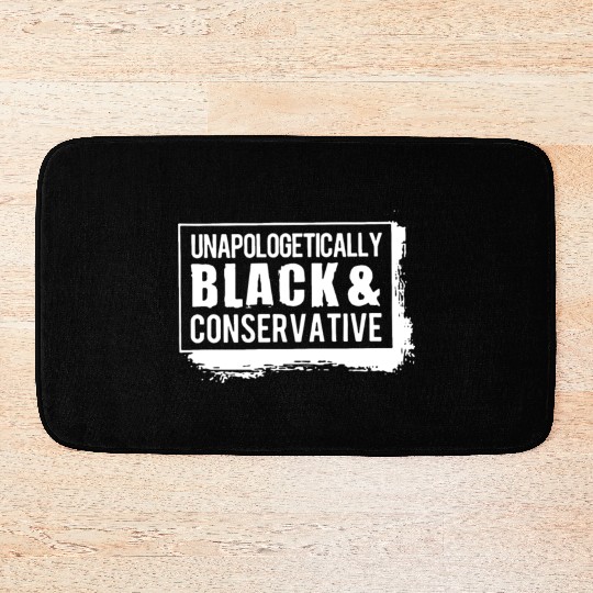 unapologetically black and conservative hipster Bath Mats