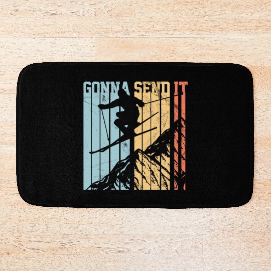Gonna Send It - Ski Vintage Gift Bath Mats
