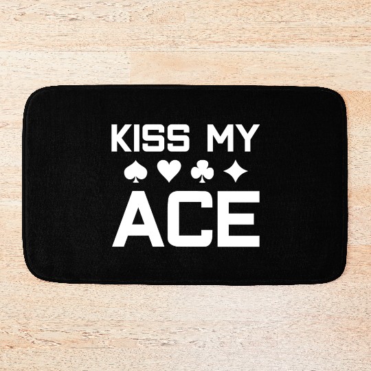 ace poker card card game Bath Mats