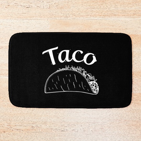 threadrock taco taquito infant bodysuit men matchi Bath Mats