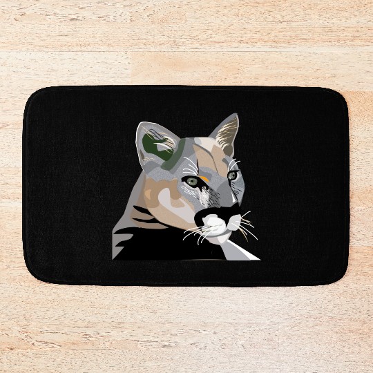 Cougar,Puma,Mountain Lion Bath Mats