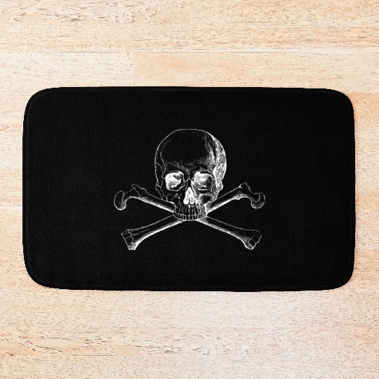 Skull and Crossbones Bath Mats