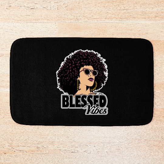 African woman young black portrait female Bath Mats