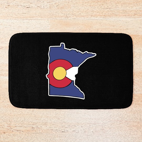 Colorado Flag Minnesota State minnesota grandpa Bath Mats