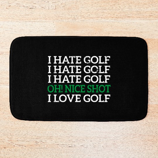 Golfer Golf Bath Mats