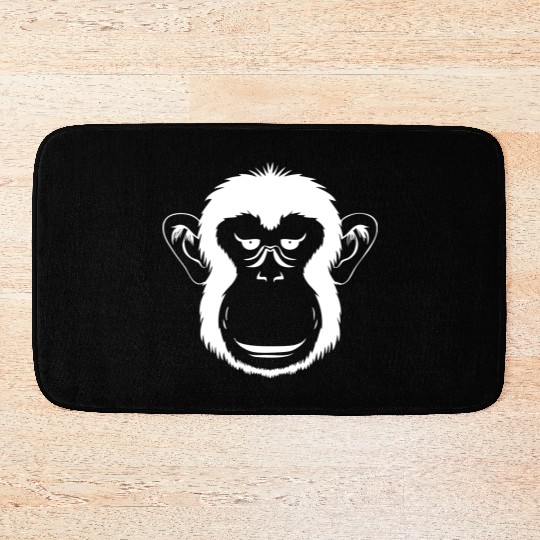 Bored Monkey Face Bath Mats