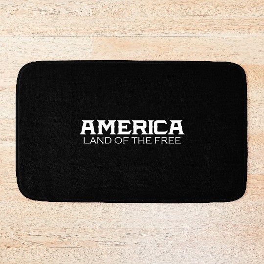America Land of the Free Bath Mats