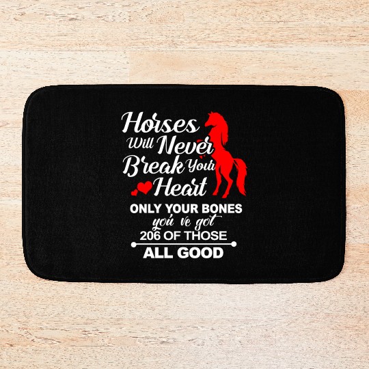 Equestrian Sport Horse Girl Pony Appaloosa Western Bath Mats