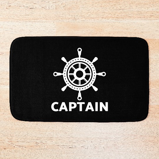 Yacht sailing sailboat ship sport boat sailor capt Bath Mats