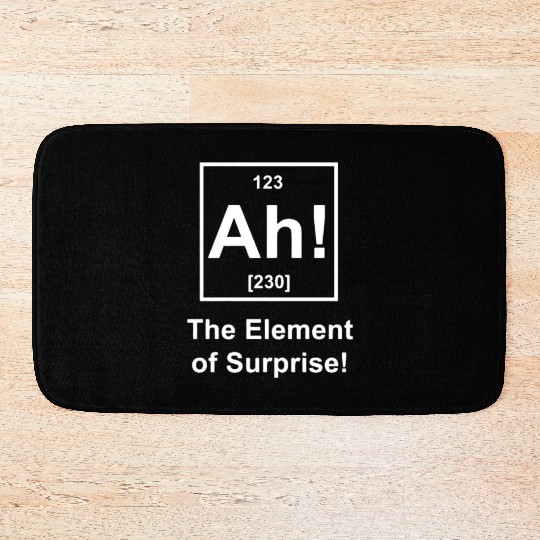 Ah! The Element of Surprise Bath Mats