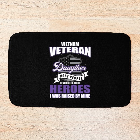 Vietnam Veteran, gift, birthday, heroes Bath Mats