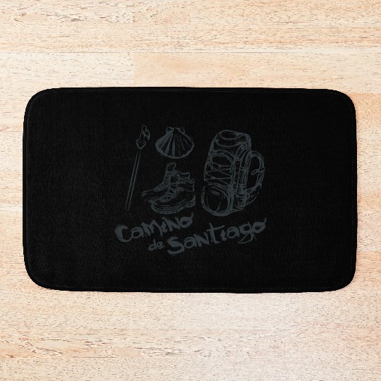 Camino de Santiago Design Bath Mats for him and her