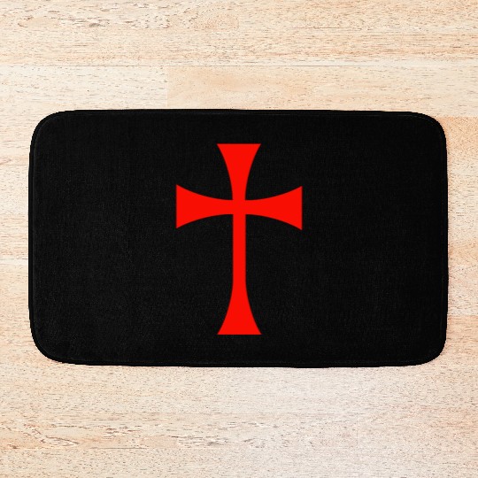 Knights Templar Cross Bath Mats