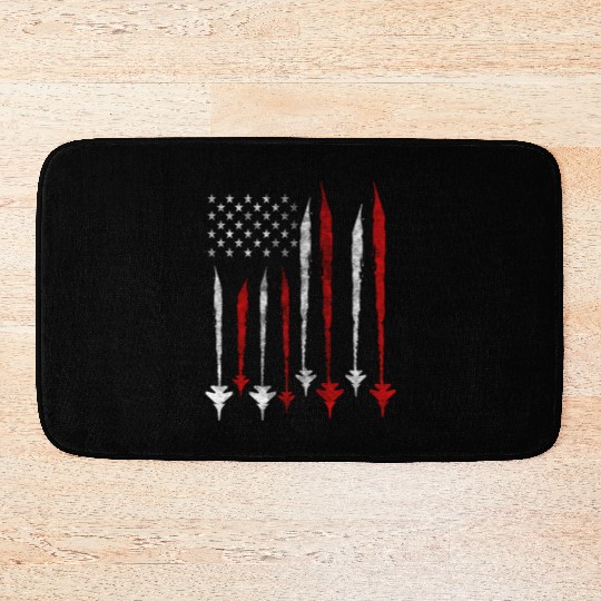 US F35 Fighter Jet Aviation USA Gift Bath Mats