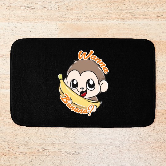 Monkeys Banana Bath Mats