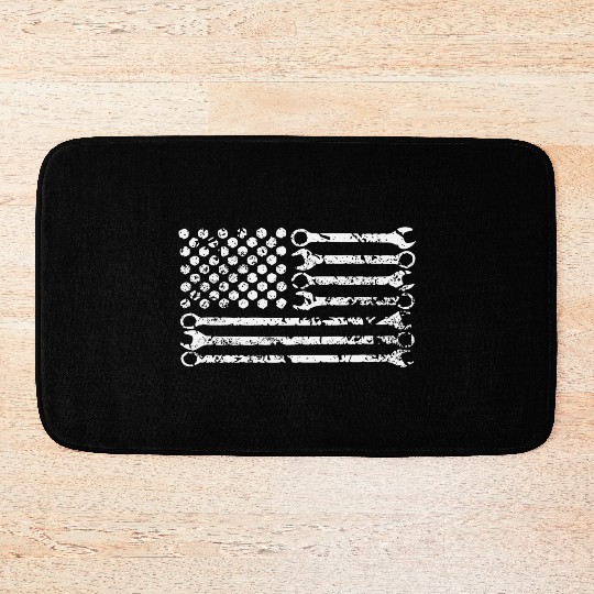 auto mechanic usa Bath Mats