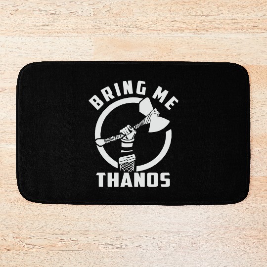 bring me Thanos stormbreaker black and white Bath Mats