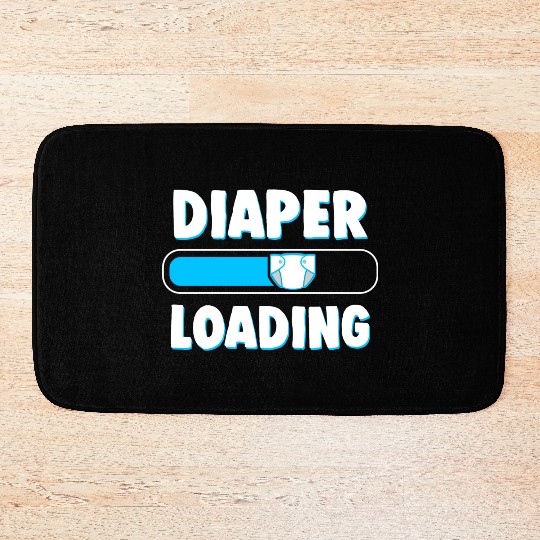 Funny Diaper Loading Design for Adults Kids ABDL Bath Mats