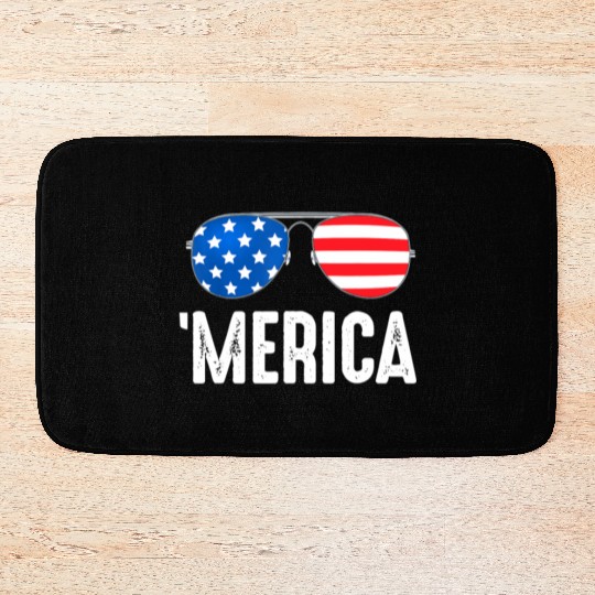 4th of July Merica Bath Mats USA American Pride