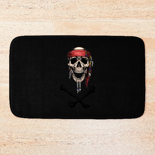 Pirate Skull and Crossbones Bath Mats