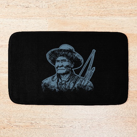 Geronimo Apache Native American Indian Warrior Bath Mats