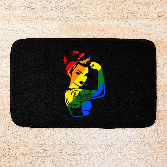 LGBT Gay Lesbian Rainbow Pride Trans Equality Bath Mats