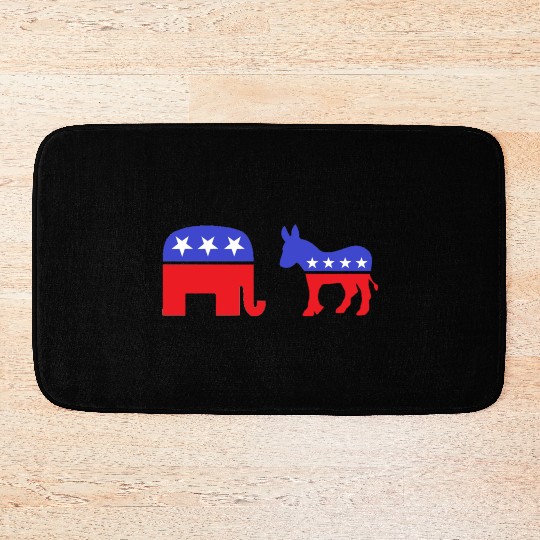 Democrat Republican Bath Mats