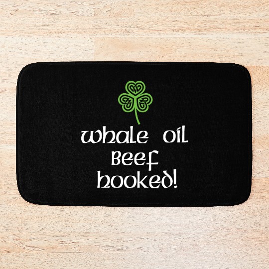 Whale Oil Beef Hooked Bath Mats St. Patrick's Day Padd