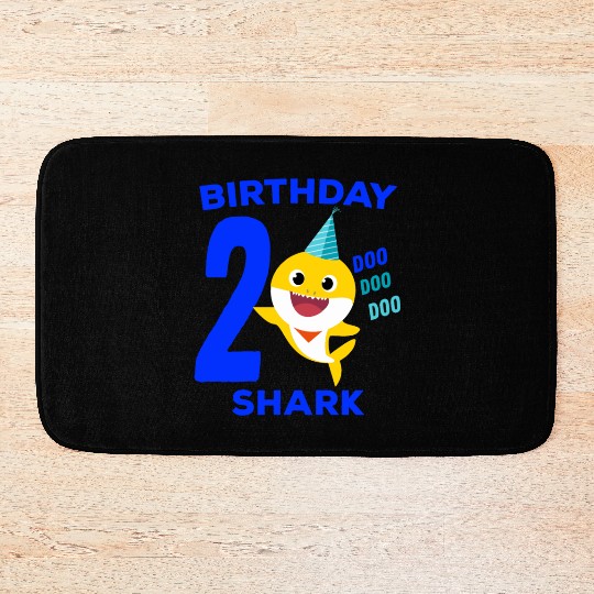 Baby Shark 2nd Birthday - Baby Shark Song Gifts Bath Mats