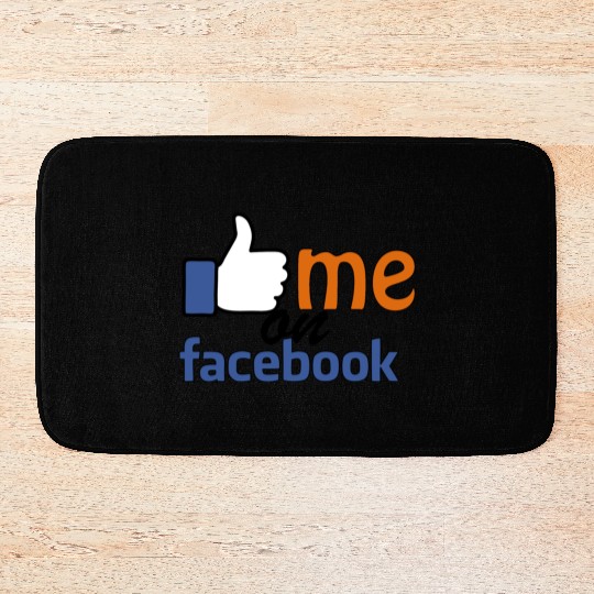 like me on facebook Bath Mats