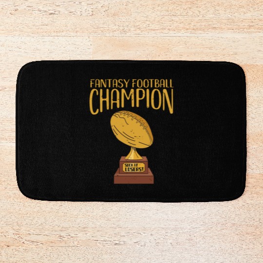 Fantasy football champion Bath Mats