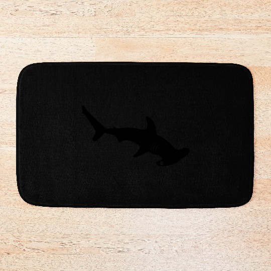 Silhouette design - Hammerhead Shark Bath Mats