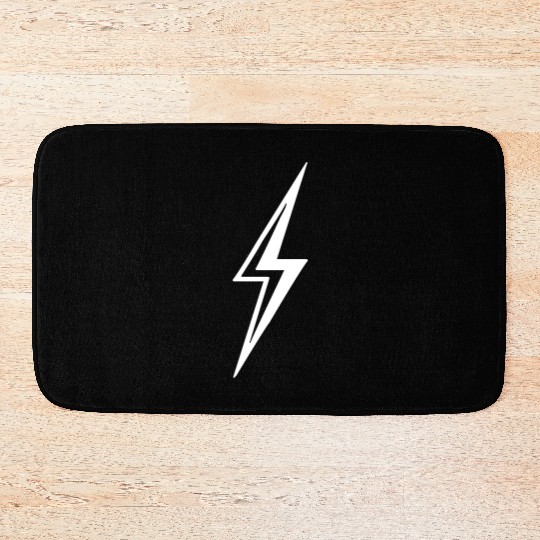 Lightning Bolt Bath Mats