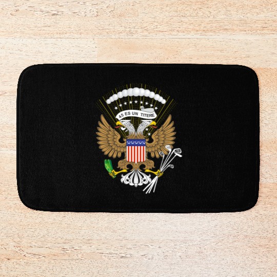Fake Presidential Seal 45 Es Un Titere Bath Mats