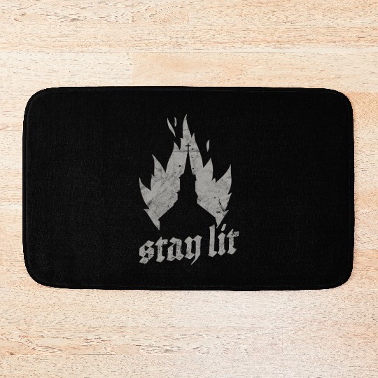 Occult Burning Church - Unholy Satanic Devil Bath Mats