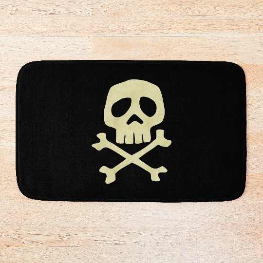 Misfits Style Captain Harlock Skull Crossbones Bath Mats