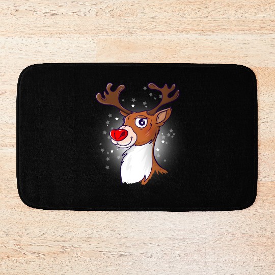 Rudolph The Red Nosed Reindeer Bath Mats