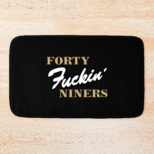 san francisco football logo Bath Mats