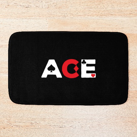 Cool Ace Poker Card Poker Players gift Bath Mats