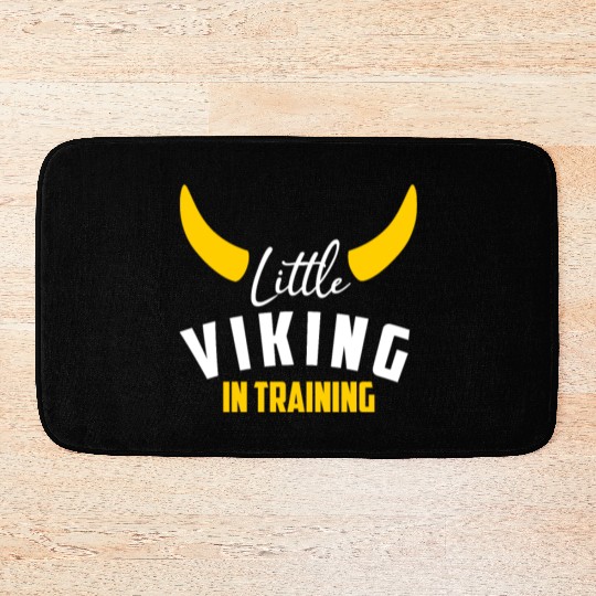 Little Viking in Training | children gift idea Bath Mats
