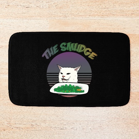 Smudge The Cat Meme Bath Mats