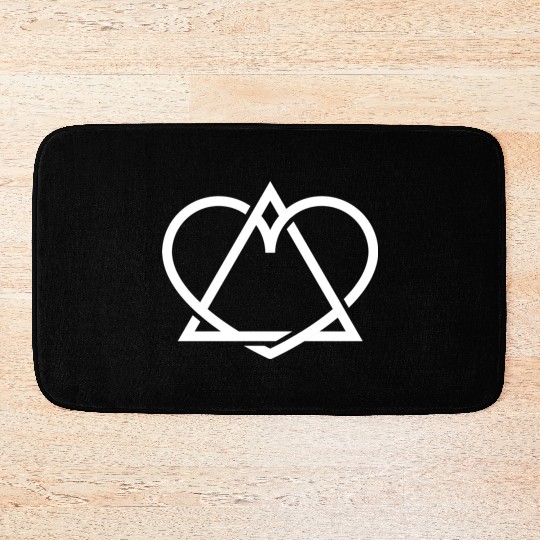 Adoption child adoption icon icon heart triangle Bath Mats