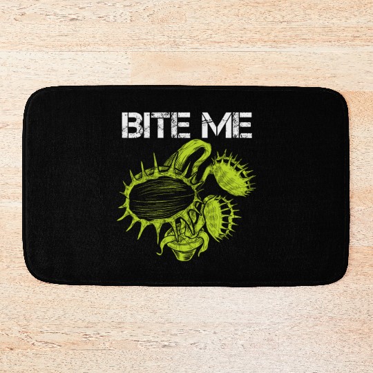 Carnivorous Plant Venus Fly Trap Lover Bite Me Bath Mats