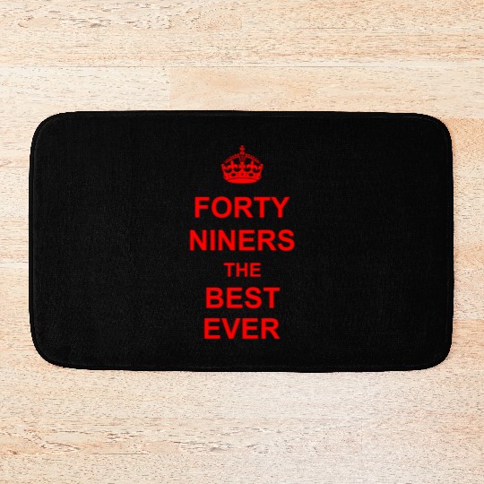 san francisco football logo Bath Mats